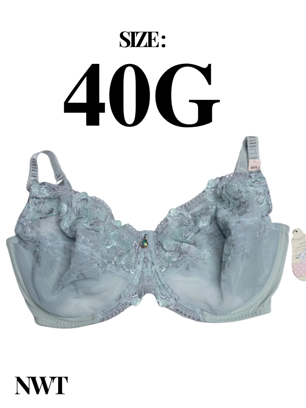 Crème Bralée by QT Intimates Lace Underwire Bra NWT — Size 40G